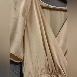 Nude/beige bridesmaid formal dress